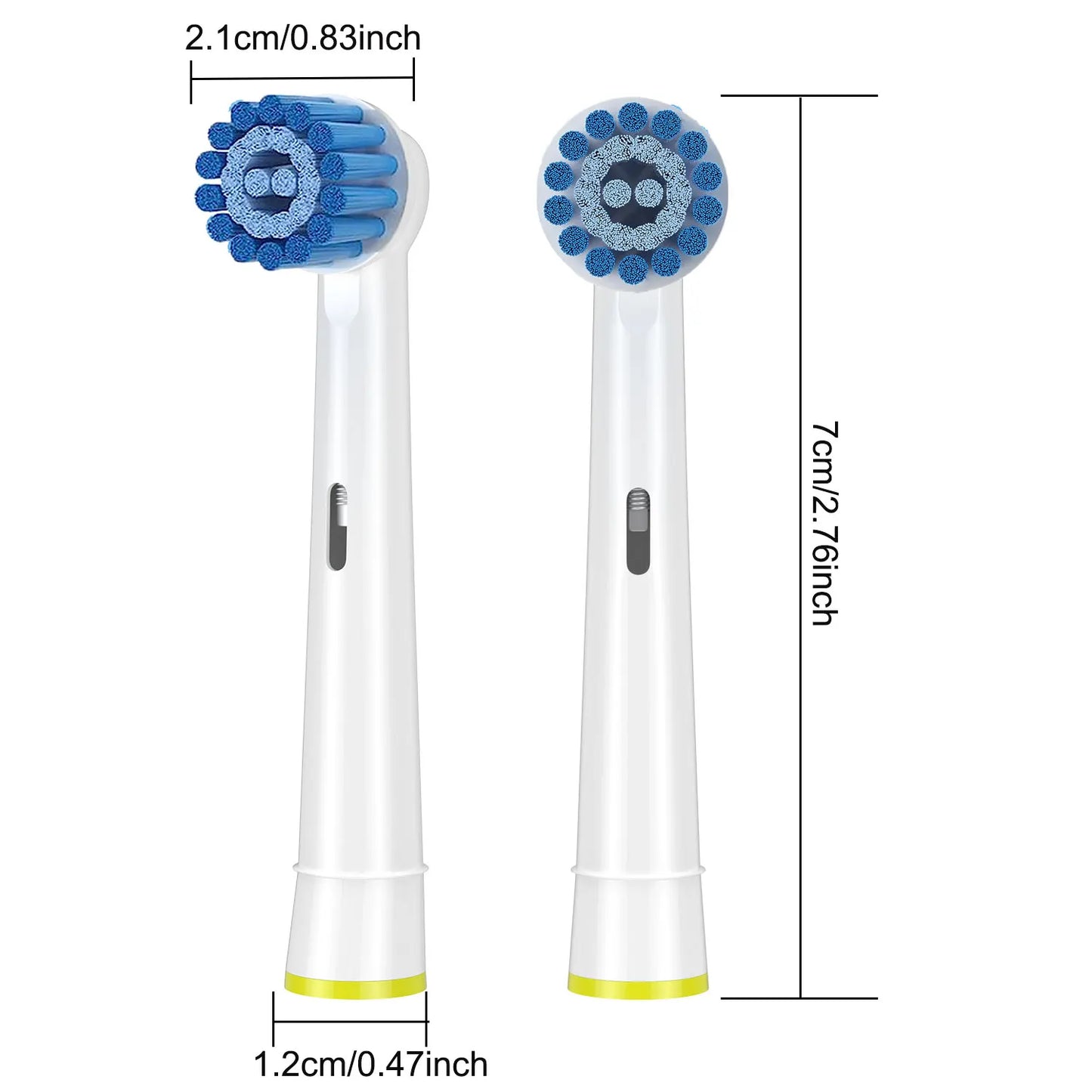 4/8/12/16/20 Pack Sensitive Gum Care Soft Bristle Replacement Brush Heads Compatible with Oral b Braun Electric Toothbrush