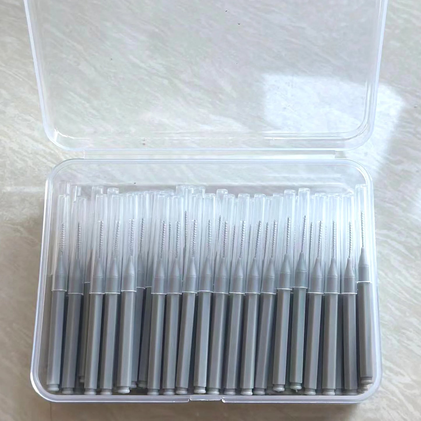 100/200 Pcs Box Interdental brush 0.6-1.5Mm Cleaning Between Teeth Oral Care Orthodontic I Shape Tooth Floss I-type push pull
