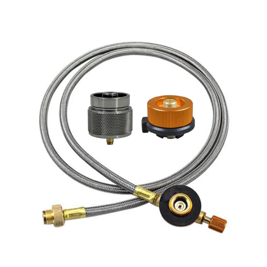 Outdoor Camping Gas Tank Inflation Connection Pipe Extension Line 1M Flat Gas Tank Connection Extension Line