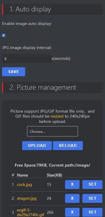 GeekMagic Ultra Smart WiFi Weather Forecast Station Bed Clock for Desktop Decoration, photo Album with Gif Animation