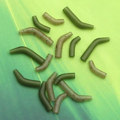 30pcs Terminal Carp Fishing Anti-Tangle Sleeves Connect with Fishing Hook Rubber Tip Tube Positioner Terminal Fishing Tackles