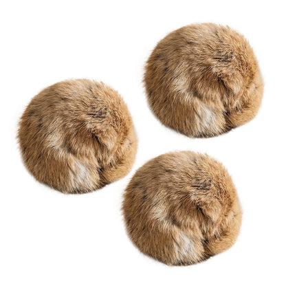 1/2/3/6pcs Rabbit Fur Ball Interactive Cat Toy Pet Product Containing Catnip Toy Ball Chasing Plush Toy Ball Cat Accessories 8cm
