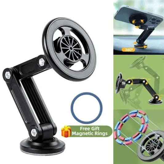360° Rotate Strong Magnetic Car Phone Holder For Foldable Phone Stand Air Vent Magnet Mount Mobile stand