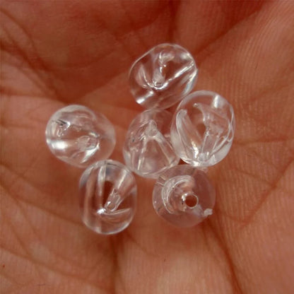 100 47mm/50mm transparent plug drill bits, fishing cross beads, floating balls, double beads, luminous space beans