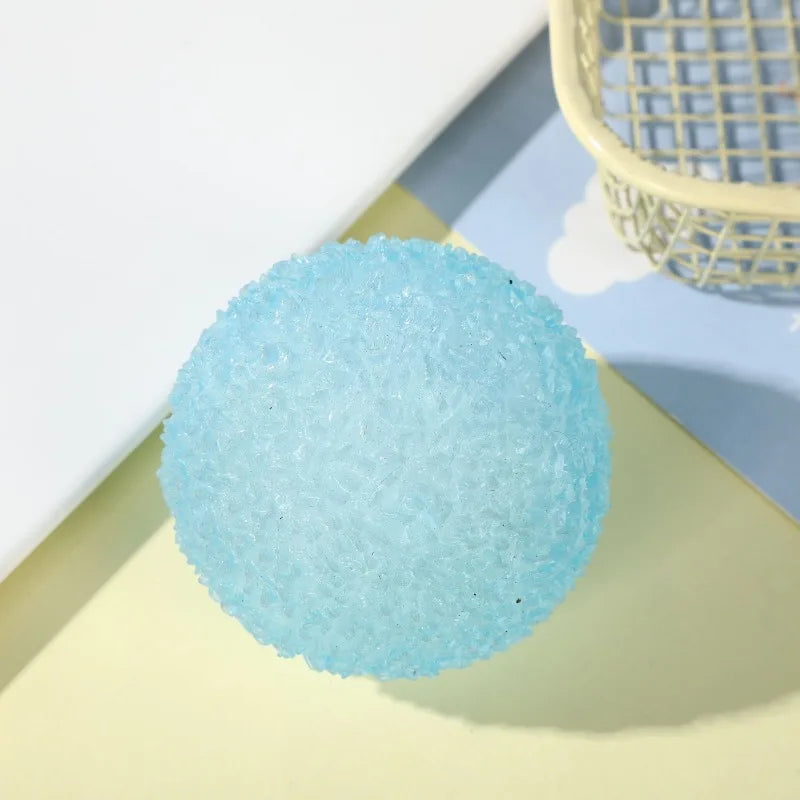 Ice Ball Maltose Squishy Toys Blue Mochi Sensory Fidgets Toy Simulated Transparent Anti Stress Slow-rebound Decompression Toy
