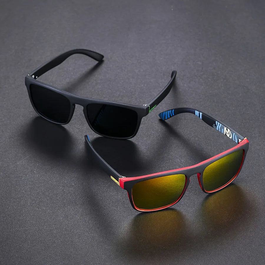1-4PCS Men Classical Square Polarized Sports Sunglasses Lightweight PC Frame UV400 for Driving Fishing Cycling Unisex Durability