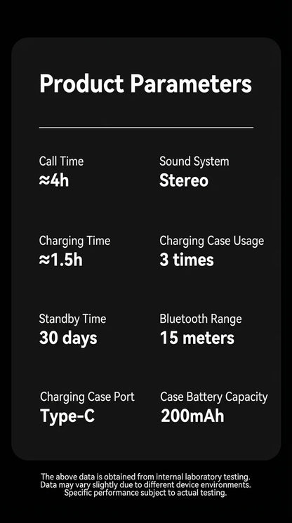 KaiAqua Original Noise-Cancelling TWS Earbuds Bluetooth Lightweight Enhanced Sound Comfort Fit IPX5 Waterproof Sports Daily Use