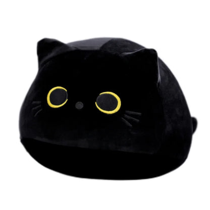 15cm/25cmFluffy Black Cat Plush Toys Stuffed Animal Cats Soft Pillow Nap Cushion Home Decoration Creative Birthday Gift for Kids