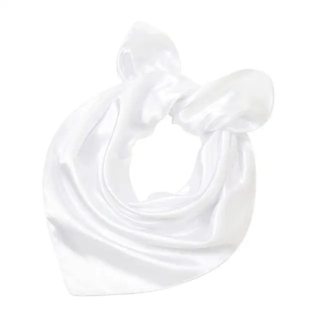 Women New Plain Satin Solid Color 60x60cm Square Scarf Girl Simulation Silk Performance Small Scarves Best Party Gift