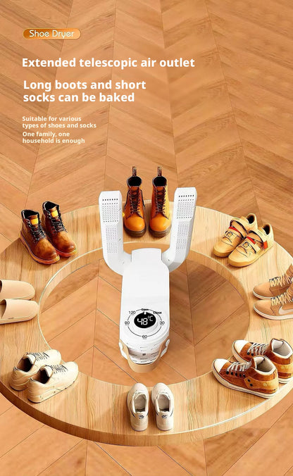 All-in-1 Smart Shoe Dryer Portable Automatic Fast Drying with Deodorization & Sterilization – Perfect for Home and Dorm Living