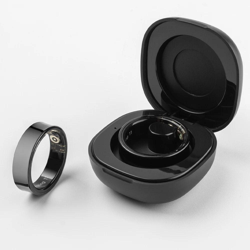 2024 COLMI R09 Smart Ring Men Women with Charging Case, Health and Sleep Monitor, Skin Temperature Monitor, 60 days battery life