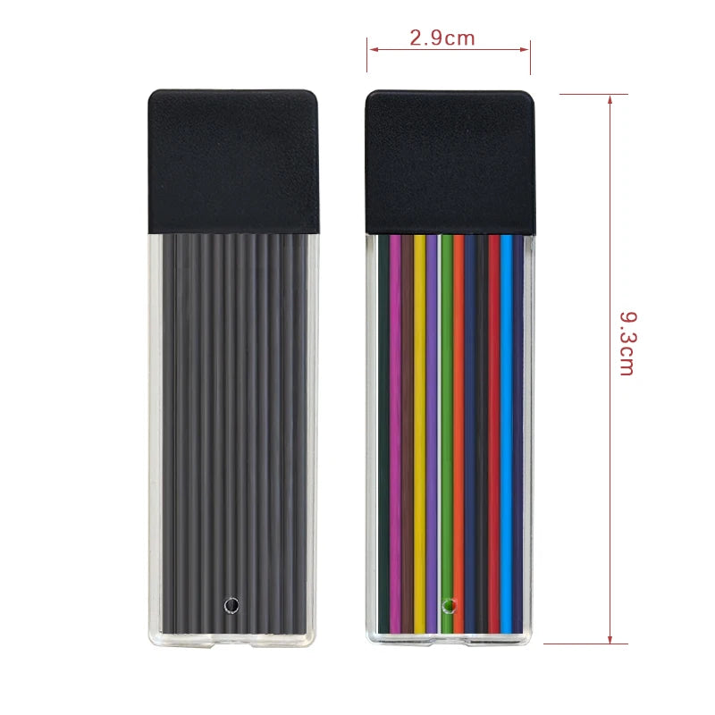 New Deep Hole Woodworking Mechanical Pencil, 2.0mm Anti Slip Soft Set Grip Handle Automatic Pencil Engineer Drawing Marking Tool