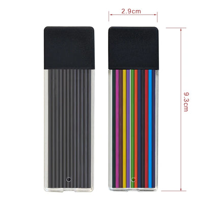New Deep Hole Woodworking Mechanical Pencil, 2.0mm Anti Slip Soft Set Grip Handle Automatic Pencil Engineer Drawing Marking Tool