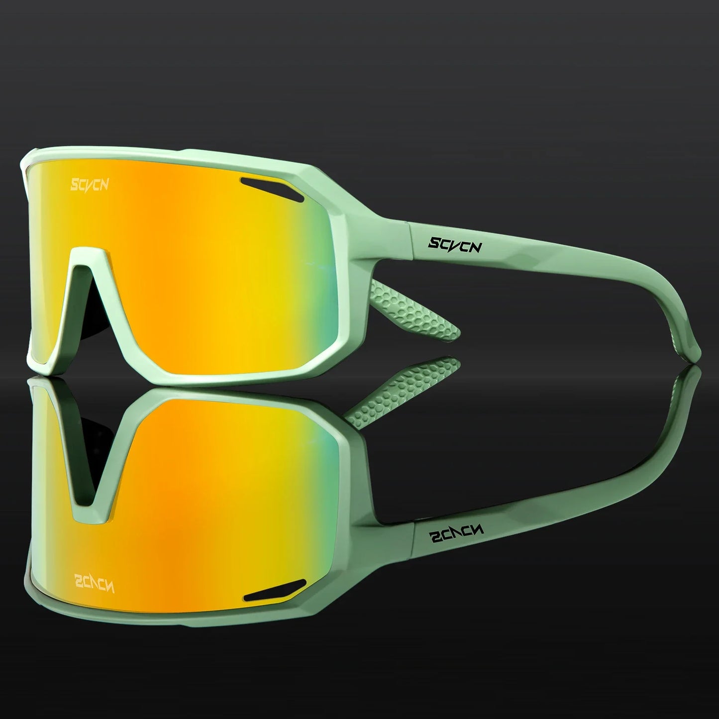 SCVCN New Sports Men UV400 Cycling Glasses Bike Sunglasses Outdoor Eyewear  MTB Bicycle Women Riding Hiking Goggles