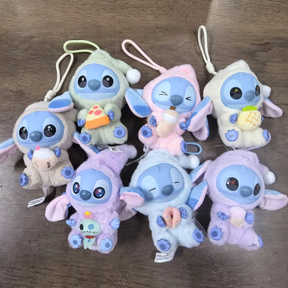 HOT Stitch Eat Something Before Sleep Series Blind Box Plush Vinyl Toys Cute Doll Labu V3 Mystery Box Bag Pendant Decor Gift