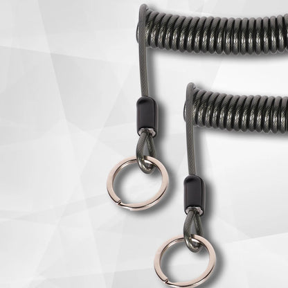 Fishing Missed Rope Anti-lost Spiral Spring Lure Pliers Lanyard Wire Spring Rope Prevent Rod Drop Lose Tool