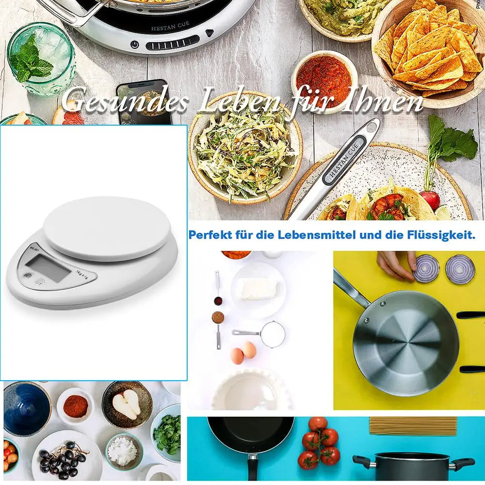 5kg/1g LED Electronic Scales Food Coffee Balance Measuring Weight Portable Digital Baking Scale Kitchen Accessories Tools