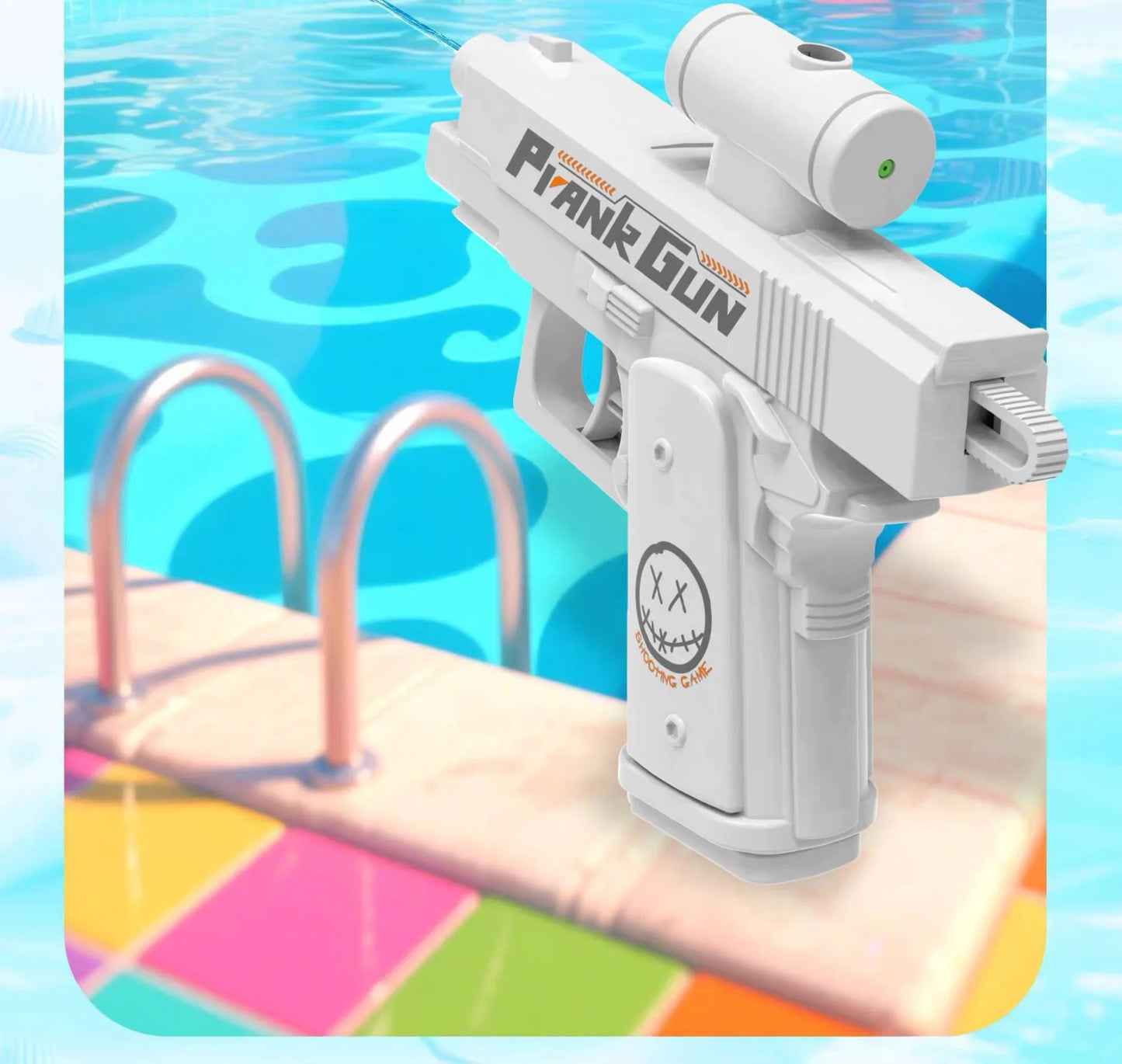 Two-Way Reverse Water Gun Prank Toys Mini Portable Squirt Gun for Kids Adults Summer Pool Beach Water Fight Stress Relief Gifts