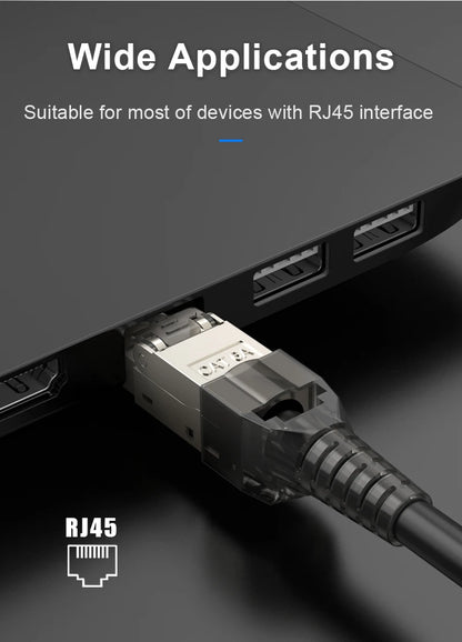 RJ45 Cat8 Cat7 Cat6A Connectors Metal Tool Free Easy Termination Plug 2000MHz 40G LAN Cable 22AWG - 24AWG Reusable Ethernet Plug