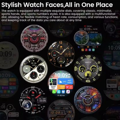 2025 New GT5 Pro Smart Watch Men AMOLED Screen GPS Motion trajectory Heart Rate Monitr Bluetooth Call SmartWatch Waterproof Band