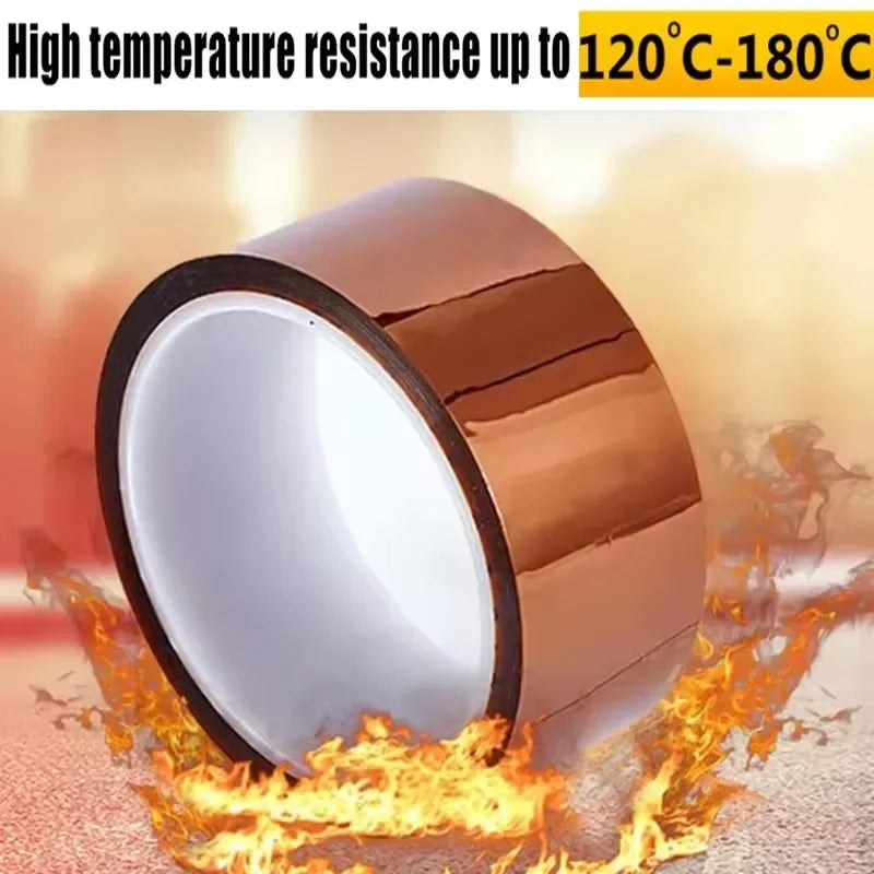 1PC Self Adhesive Tape 33M High Temperature Resistant Tape Electronics Industry Welding Polyimide Capton Insulating Tape