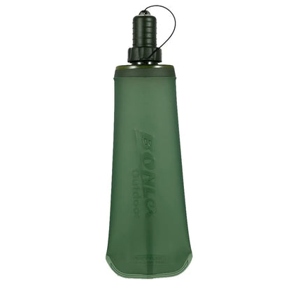 500ml TPU Outdoor Sport Bottle Folding Soft Flask Drink Water Bottle for Running Camping Hiking Bicycle Fitness Water Bag