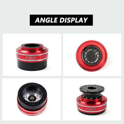 MUGE-New 6 Hole Racing Simulator Game Steering Wheel Quick Release Hub Adapter 70MM For MOZA Simagic M10 A/Mini Euro Truck QR040