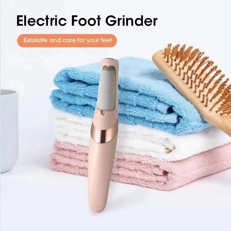 NEW in USB Electric Dead Skin Pedicure Automatic Foot Grinder Rechargeable Roller Feet Pedicure Tool with Removable Roller Heads