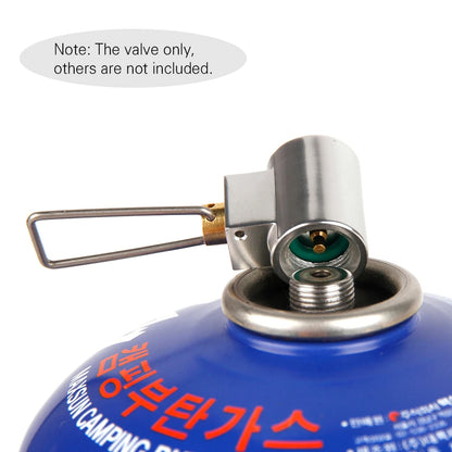 Outdoor Camping Gas Adaptor Refill Flat Tank Conversion Adapter Gas Stove Refill Adapter Gas Saver Plus Gas Convertor Shifter