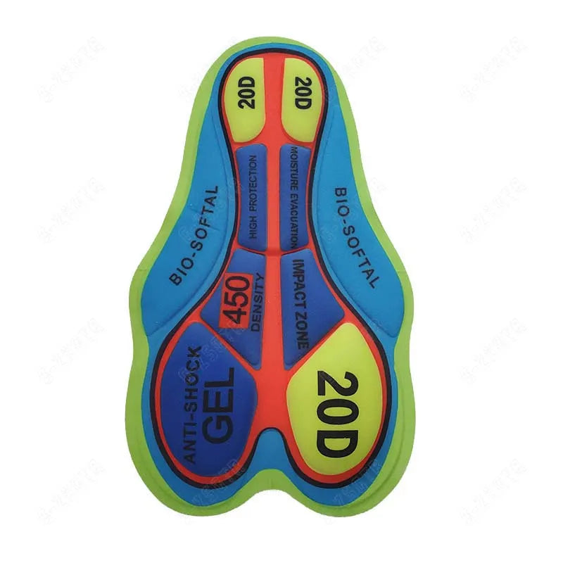 Men Cycling Gel Pad 9D Shockproof Pink Cushioned Pad Women Breathable Hole Riding Base Cushion 12D 19D 20D Moto Silicone Gel Pad