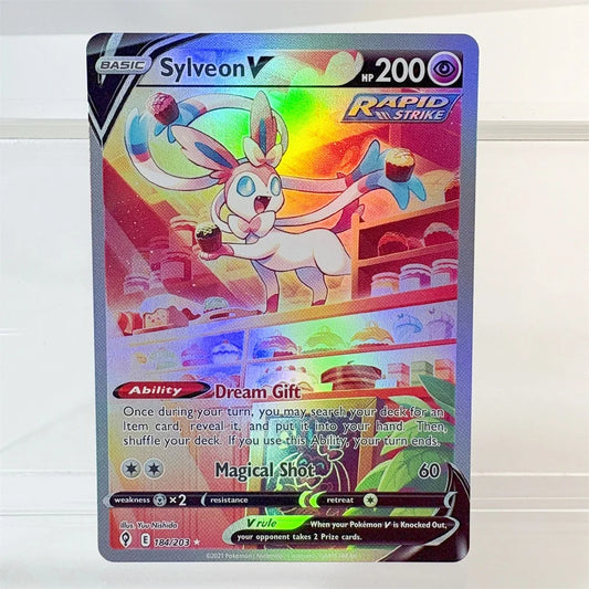PKM High Quality Holo Proxy Cards Charizard Entei Leafeon Sylveon Sword & Shield Foil Cards PTCG PROXY The Best Gift at a Party