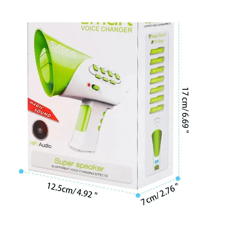 Children Voice Changer Loudspeaker Toy Electric Megaphone Roleplay Prank Props Kid Electronic Gift Xmas Party vocal funny toys
