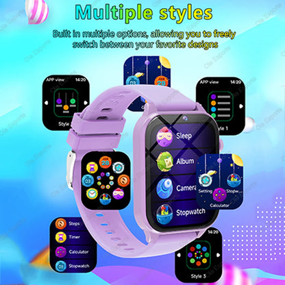 2026 New Kids Camera Smart Watch For Kids Games Sleep Monitor Flashlight Alarm Clock Boy Girl Gift Children Partner Smartwatch