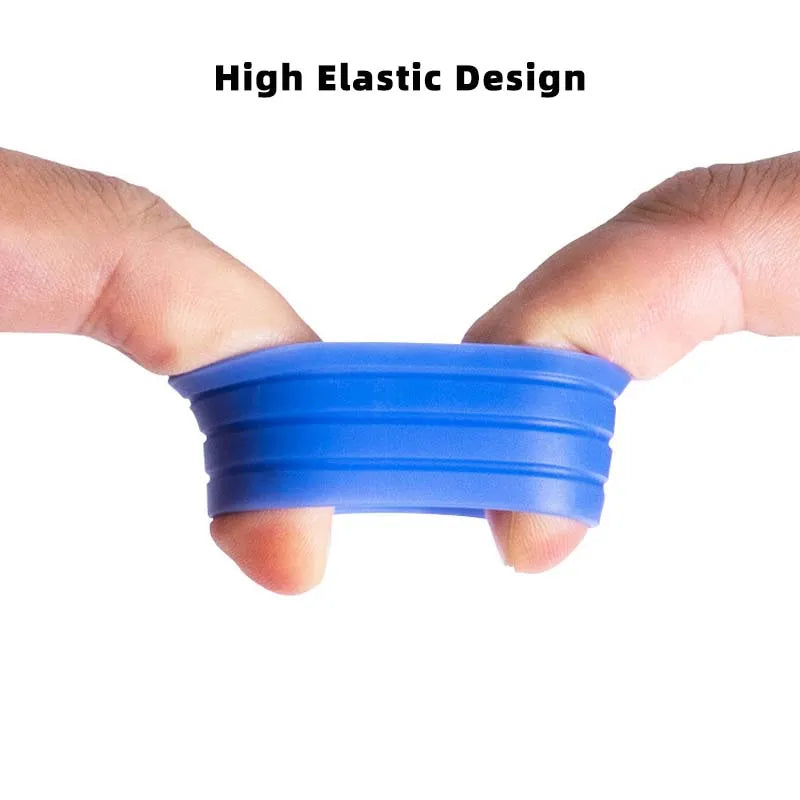 2pcs Road Bicycle Handlebar Strap Tape Fixing Silicone Ring Anti-Slip Rubber Sleeve Loops High Elastic Handlebar Tape Fixed Ring
