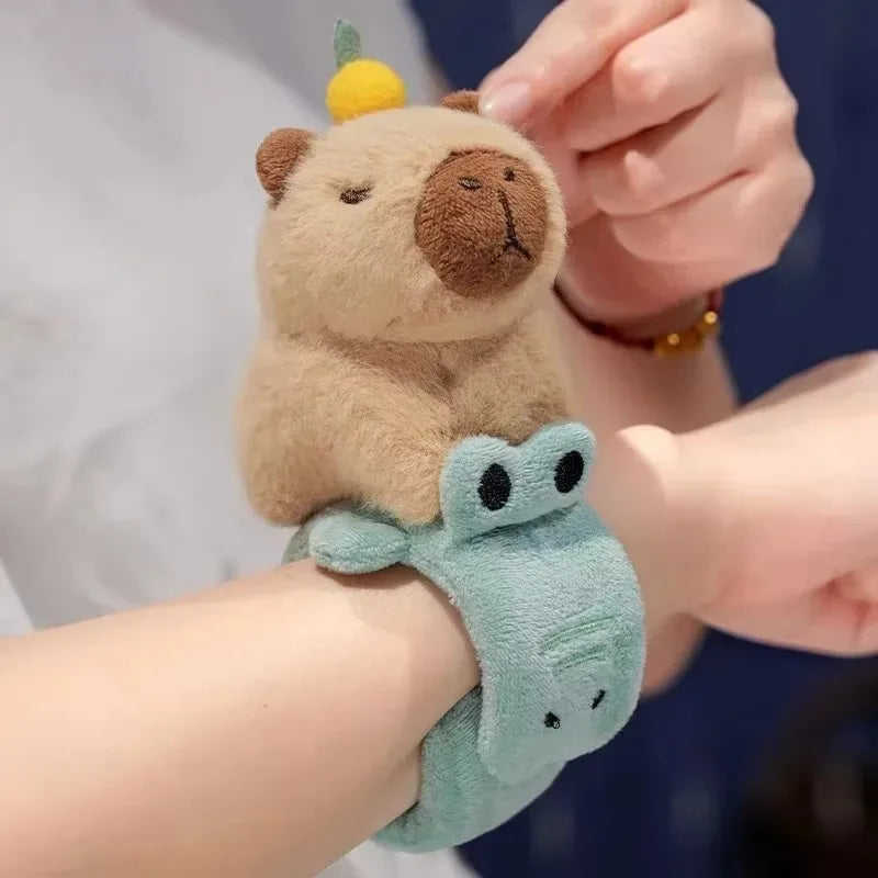 Capybara Plush Toy Pendant Capibara Plushie Keychain Kawaii Bag Key Ring Cute Dog Cat Dolls Car Decoration Christmas Gift