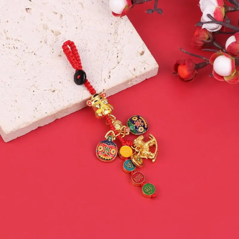 〔W〕2026 Year Of The Horse Wall Hanging Ornament Chinese New Year Lucky Decoration Accessories Housewarming Small Pendant Gifts