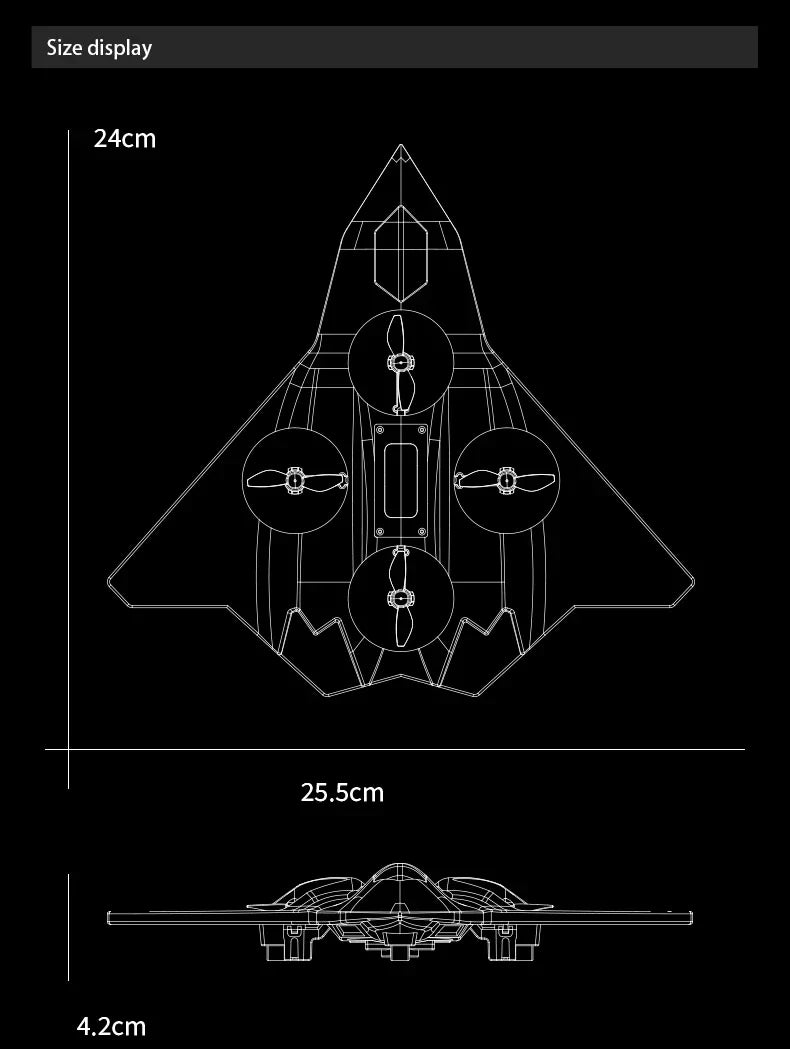 Remote Control Fighter Foam Glider Electric Stunt UAV Airplane Helicopter with LED Lights Aircraft Model RC Toy for Kids Boys