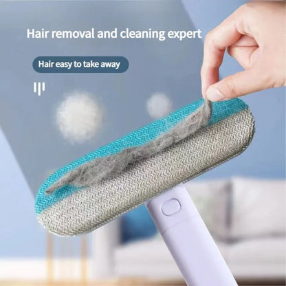Pet Hair Removal Set Tool Reusable Static Removal Gloves Double-Sided Grooming Gloves Remove Dog Cat Hair Carpets Sofa Cleaner