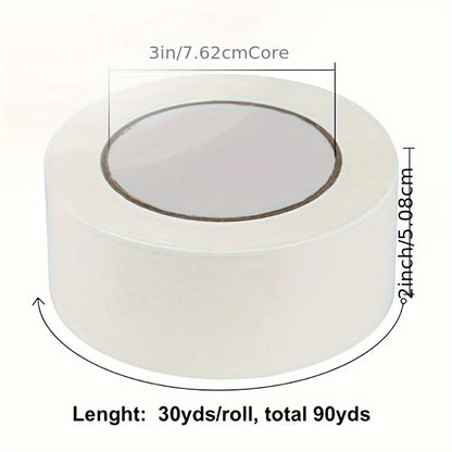 Heavy Duty White Duct Tape, 2 inches x 10 Yards, 8.27 mil Thickness, Strong, Flexible, No Residue, for Repairs, Industrial