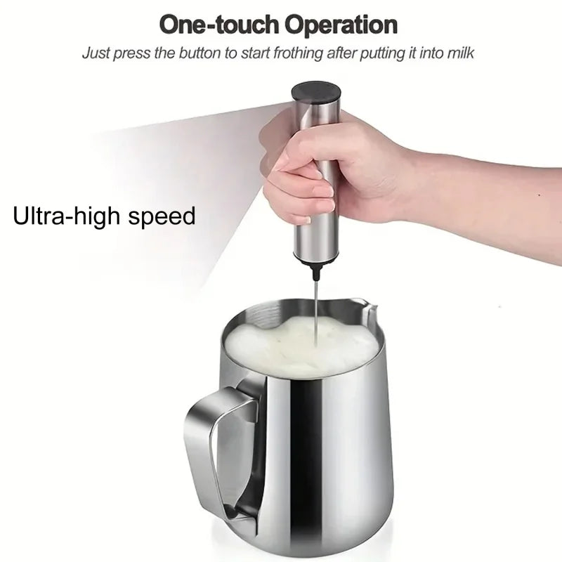 2026 NEW HOT stainless steel high-speed milk frother, coffee frother multi-purpose suitable for coffee households And baking use