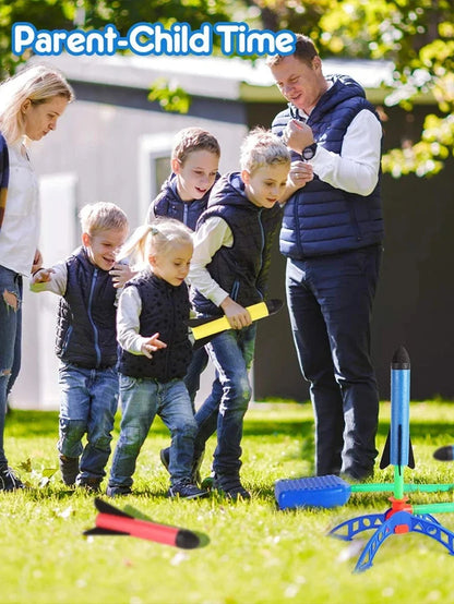 Flying Rocket Launch Cannon Foot Stepping Soaring Rocket Foot Stepping Toy Outdoor Flying Cannon Foot Stepping Children's Toy