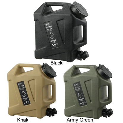 12L Camping Water Container Outdoor Water Bucket Large Capacity Portable Water Bag Detachable Faucet Picnic Drive Water Tank