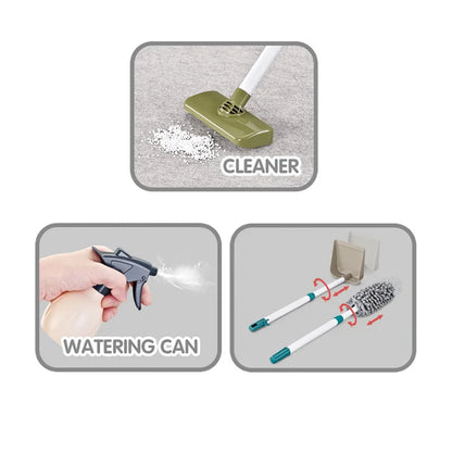 Pretend Play Cleaning Set and Sanitation Simulation Broom Vacuum Cleaner Tool Toy for Boys Girls Children's Cleaning Tool Toys