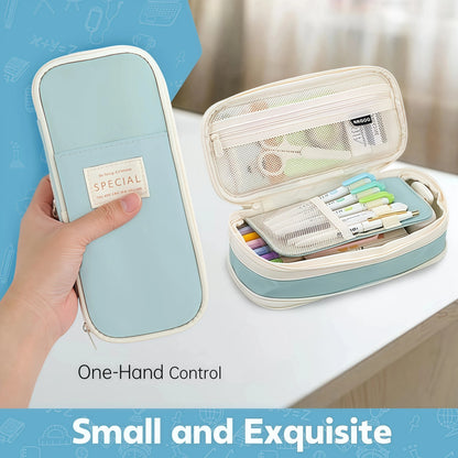 Large Capacity Pencil Case Stationery School Supplies Pencil Cases Pouch Office Desk Storage Bag Students Kids Pen Case Bags Box