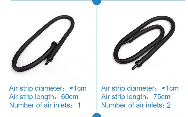 Aquarium Air Pump Oxygen Air Bubble Tube Aerator for Fish Tank Waterscape Bendable Air Stone Pipe Strip Diffuser Accessories