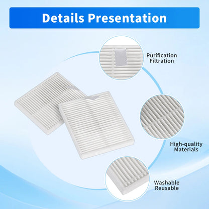 HEPA Filter For Xiaomi E12 E10 B112 S20 D106 E10C 3C Plus C103 3C Enhanced Robot Vacuum Cleaner Replacement Spare Parts