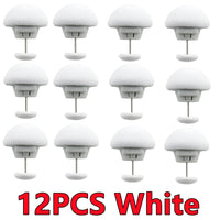 12PCS White