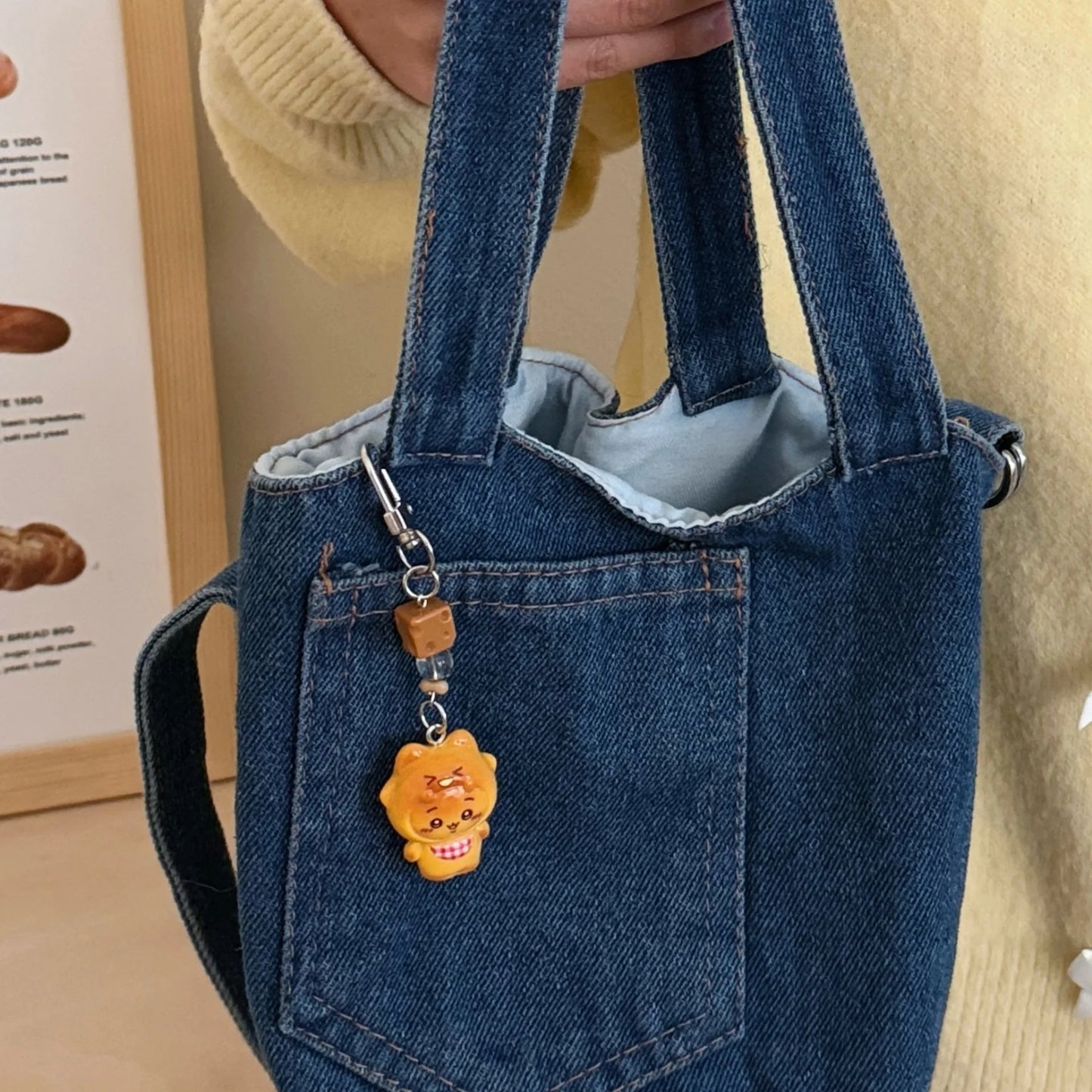 1/3 Pcs  Chiikawa 3D Cartoon Keychain Cute And Funny Bib Pendant Backpack Small Pendant