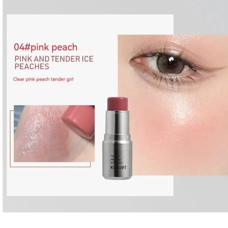 KAXIER High Gloss Stick Highlighter Blush Water Light Shimmer Waterproof Face Contour Illuminator Brighten Contouring Rouge