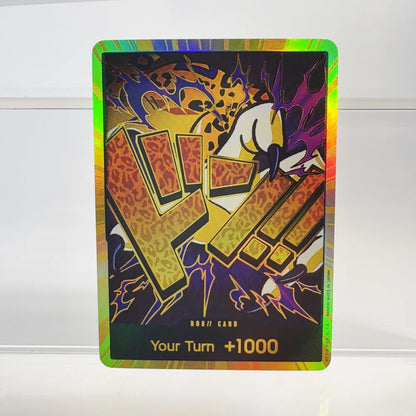 1PCS/30Pcs One Piece TCG GOLD DON!! Anime Collection Cards PRB-01 Foil English SUPER PARALLEL FOIL NM Refraction The Gift